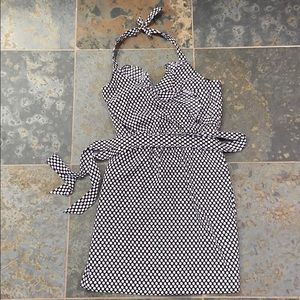 WHITE + BLACK HOUSE POLKADOT DRESS